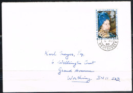 HC L 67 -  GRANDE-BRETAGNE N° 950 Reine Mère 80e Anniversaire Sur Lettre 1980 - Cartas & Documentos