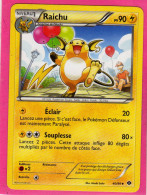 Carte Pokemon Francaise 2012 Noir Et Blanc Destinées Future 40/99 Raichu 90pv Bon Etat - Noir & Blanc