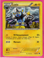 Carte Pokemon Francaise 2012 Noir Et Blanc Destinées Future 45/99 Luxio 80pv Bon Etat - Schwarze Und Weiße