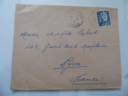 Busta Viaggiata Per La Francia Dalla Tunisia 1955 - Lettres & Documents