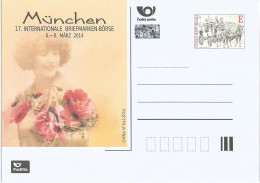Postfila Card CDV A 199 Czech Republic München Stamp Fair 2014 Coach On Charles Bridge - Ansichtskarten