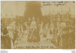 CARTE PHOTO KNUTSFORD ROYAL MAY DAY FESTIVAL 1908 ENFANTS ANGLAIS - Otros & Sin Clasificación