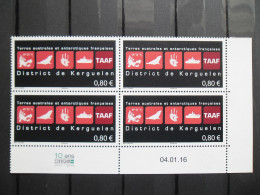 2016 Y/T 788 Daté 04-01-16  " District De Kerguelen " Neuf*** - Unused Stamps