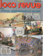 LOCO REVUE N° 491 - Mars 1987 - Chemin De Fer & Tramway