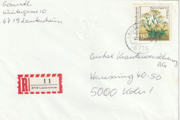 6719 GÖLLHEIM - LAUTERSHEIM, Postgeschichte, 2-stelliger R-Zettel, 1991 - Kirchheimbolanden