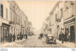 NEGREPELISSE RUE MARCELIN VIGUIE COTE PORTE BASSE AVEC VIEILLE AUTOMOBILE - Negrepelisse