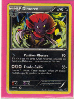 Carte Pokemon Francaise 2012 Noir Et Blanc Destinées Future 70/99 Dimoret 90pv Usagé - Noir & Blanc