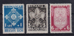 ROMANIA 1936 - Canceled - Sc# 461, 462 - Used Stamps