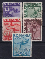 ROMANIA 1937 - Canceled - Sc# B77-B81 - Usati