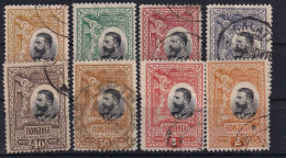 ROMANIA 1906 - Canceled - Sc# 186, 188, 189, 190, 192-195 - Usati