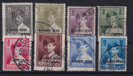 ROMANIA 1930 - Canceled - Sc# 359, 361, 363, 364, 365, 362, 366, 367 - Oblitérés