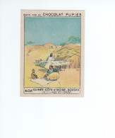 Chromo Afrique Africa AOF Guinée Côte D'Ivoire Soudan Village Soughraï Colonies Françaises PUPIER 1930s TB - Andere & Zonder Classificatie