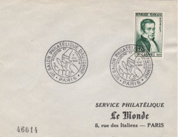 France FDC Y&T N°936 LAËNNEC De 1952 PARIS - 1950-1959
