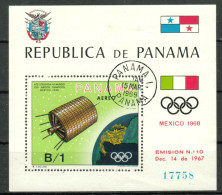 PANAMA 1967 Block Zu Olympiade Mexiko 1968 Bedarfs-o 1969 - Panama