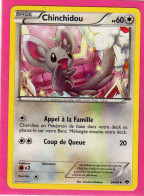 Carte Pokemon Francaise 2012 Noir Et Blanc Destinées Future 84/99 Chinchidou 60pv Occasion - Black & White