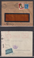 Finnland 1940/41 Auslandsbrief Helsinki Nach Deutschland Alle Mit Doppelzensuren, 4 Briefe 2x Luftpost - Storia Postale