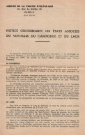 NOTICE ETATS ASSOCIES VIET-NAM CAMBODGE LAOS  ARMEE FRANCAISE INDOCHINE INDOCHINA  CEFEO PROPAGANDE - Documents