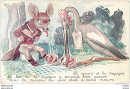 ILLUSTRATEUR MAUZAN LE RENARD ET LA CIGOGNE - Mauzan, L.A.