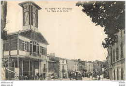 PAULHAN LA PLACE ET LA HALLE - Paulhan