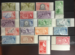 Bermuda 1953 - 1962 Definitives Set To 5s Fine MNH - Bermuda