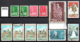 Années 1973 - 1974 - 1975 - 35 Timbres - Oblitérés - Gebraucht