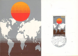 Liechtenstein - 730 MC Nr.08 Internationale Ausgabe - Entwicklungshilfe - Maximumkaarten