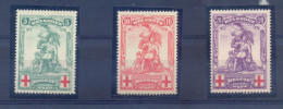 126/128 Postgaaf ** MNH PRACHTIG Red Cross 2 Scans - 1914-1915 Rode Kruis