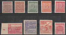 SBZ: Posten Mit Div. Versch. Werten.  **/MNH - Mezclas (max 999 Sellos)