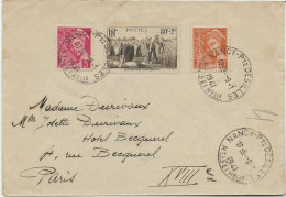 LETTRE AFFRANCHIE N° 406-409-466 - OBLITERATION T.B. NANCY PORTE DE SILLES -M Et M- ANNEE 1941 - Mechanical Postmarks (Other)