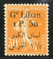 REF 089 > GRAND LIBAN < N° 29 * Bien Centré < Neuf Ch Invisible Dos Visible - MH * - Unused Stamps