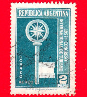 ARGENTINA - Usato - 1957 - Congresso Internazionale Del Turismo - Chiave -  2 - P. Aerea - Gebruikt