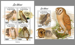 TOGO 2023 MNH Owls Eulen Hiboux M/S+S/S – OFFICIAL ISSUE – DHQ2414 - Búhos, Lechuza