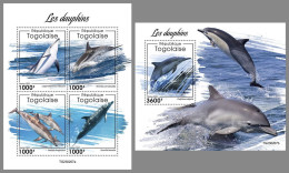 TOGO 2023 MNH Dolphins Delphine M/S+S/S – OFFICIAL ISSUE – DHQ2414 - Dolfijnen