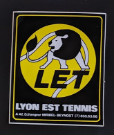 AUTOCOLLANT LET - LYON EST TENNIS - SPORT - BEYNOST 01 AIN - Pegatinas