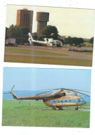 2 POSTCARDS HELECOPTERS - Hélicoptères