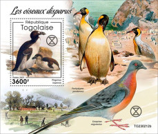 Togo 2023, Animals, Extincts Birds, Dove, 4val In BF - Pigeons & Columbiformes