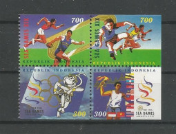 Indonesia 1997 Sea Games 4-block  Y.T. 1540a/1543a ** - Indonesia