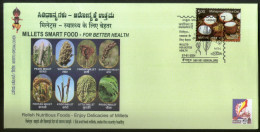 India 2024 Millets Smart Food For Better Health Agriculture KARNAPEX Special Cover # 7487 - Agriculture