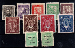 Paraguay Nº 275/80, 323, 327/9. Año 1927/30 - Paraguay