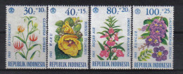 Indonesia 1965 Flowers  Y.T. 432/435 ** - Indonesia