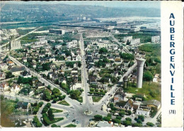 AUBERGENVILLE - ELISABETHVILLE (78) Vue Aérienne Place De L'Etoile, Cim Cl 496-86, Cpsm GF - Aubergenville