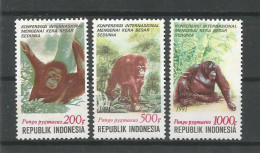 Indonesia 1991 Orang Oetang  Y.T. 1270/1272 ** - Indonesia