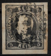 PORTUGAL 1866-67 D. LUIS I 5R USED (NP#94-P17-L2) - Used Stamps