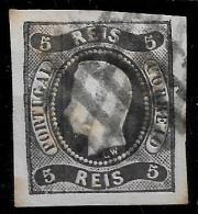 PORTUGAL 1866-67 D. LUIS I 5R USED CARIMBO (NP#94-P17-L2) - Gebraucht