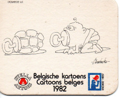 Sb8	Stella Artois	Cartoons Belges 1982	Belgische Kartoens - Sotto-boccale