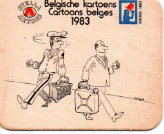 Sb18	Stella Artois	Cartoons Belges 1983	Belgische Kartoens - Sotto-boccale