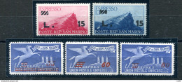 Espressi Soprastampati Serie Completa Di Ottima Qualità - Unused Stamps