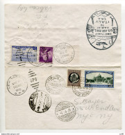 TWA Roma/Washington Del 4.4.46 - Aerogramma Del Volo Con Ann. Speciale E Affrancatura Mista Vaticano - Unused Stamps