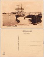 Ansichtskarte Kopenhagen København Langelinie  - Segelschiff 1924 - Dänemark