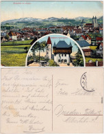 Kempten (Allgäu) Panoramaansicht Und Burghalde Restauration 1913  - Kempten
